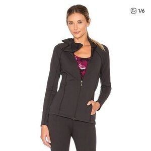 Kate Spade and Beyond Yoga Grey Jacket with Bow Accent